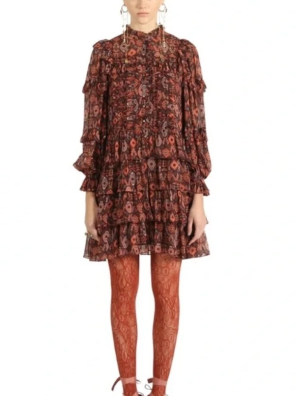 NWOT ULLA JOHNSON Esma Dress in Garnet XS $825